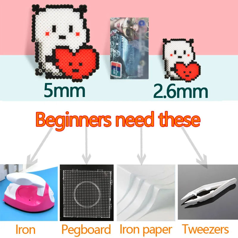 1000pcs/pack 5mm Hama Beads Puzzle Education Toys Juguetes 3D Puzzles Jigsaw Puzzle 48 Colors Perler Beads Fuse Beads For Kids