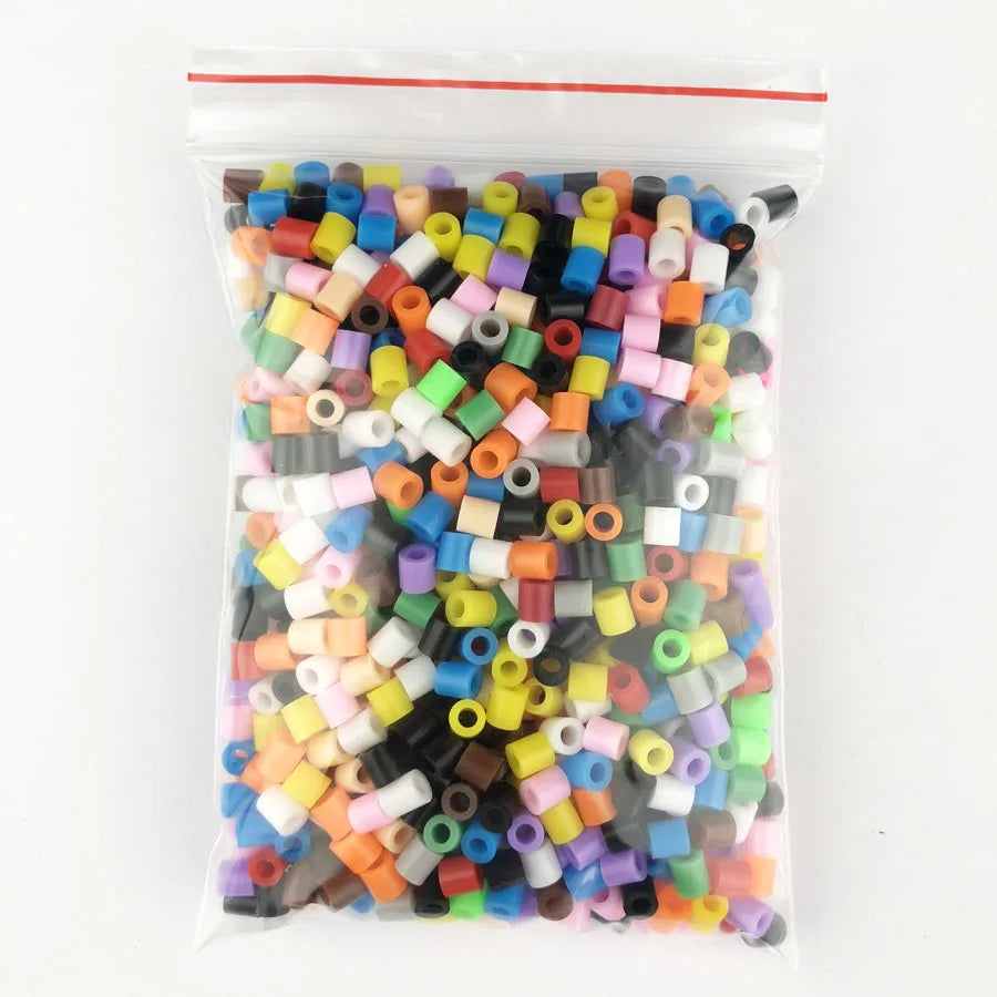 1000pcs/pack 5mm Hama Beads Puzzle Education Toys Juguetes 3D Puzzles Jigsaw Puzzle 48 Colors Perler Beads Fuse Beads For Kids