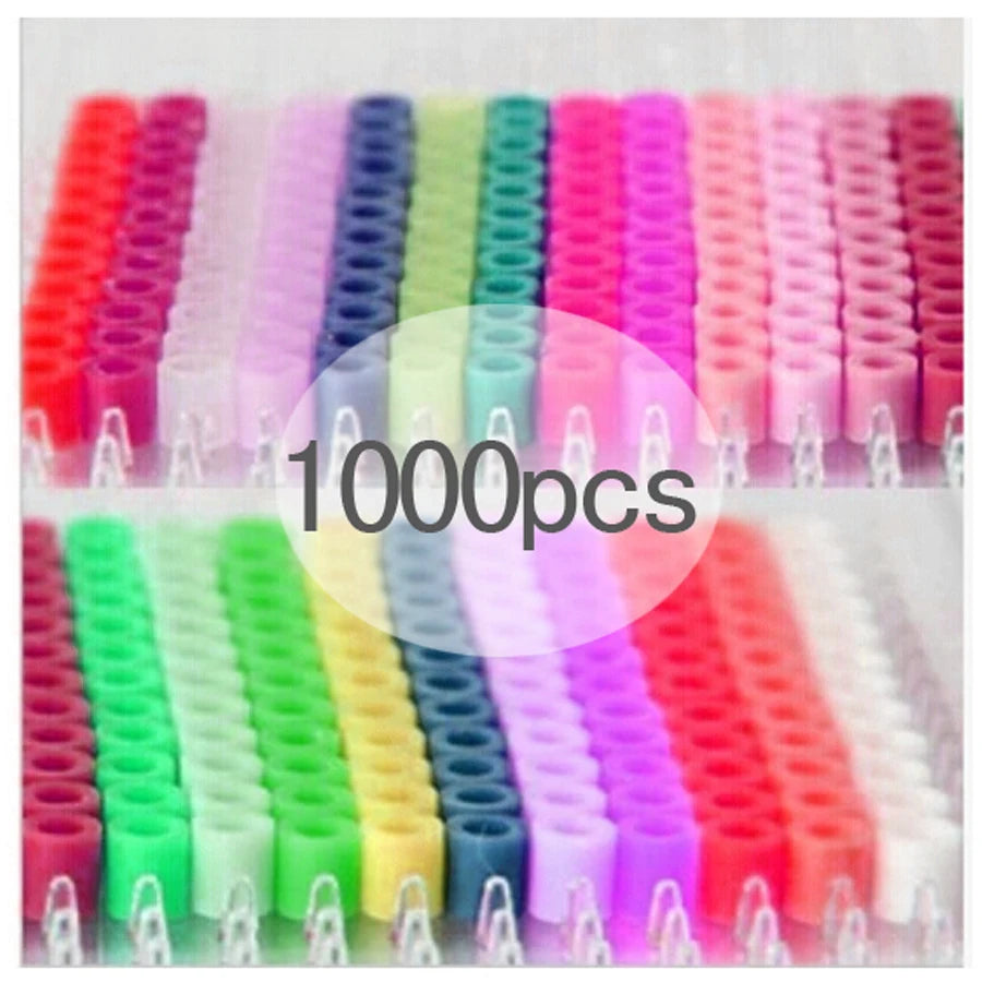 1000pcs/pack 5mm Hama Beads Puzzle Education Toys Juguetes 3D Puzzles Jigsaw Puzzle 48 Colors Perler Beads Fuse Beads For Kids
