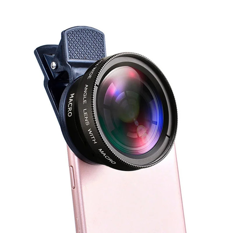 Tongdaytech Mobile Phone Lens 0.45x Super Wide Angle 12.5x Macro HD Camera Lens For iPhone 12 11 8 7 6 XS Huawei Xiaomi Samsung